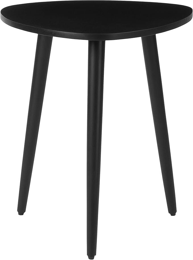 Tri Pin Side Table, handmade modern side table with round top and three sleek pin legs