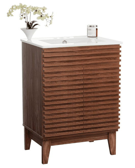 APRILSOUL 24" Bathroom Vanity with Ceramic Sink