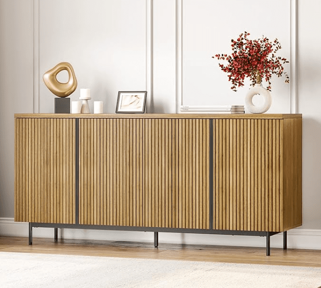 BELLEZE Sideboard Buffet Cabinet – 63" Modern