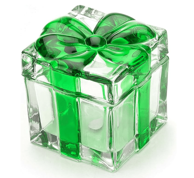 Ipetboom Retro Crystal Bow Candy Jar Box