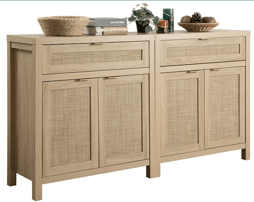 SICOTAS Sideboard Buffet Storage Cabinet Set of 2