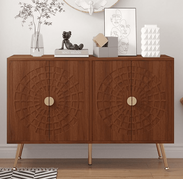 Sideboard Buffet Cabinet with Storage – Mid-Century Modern