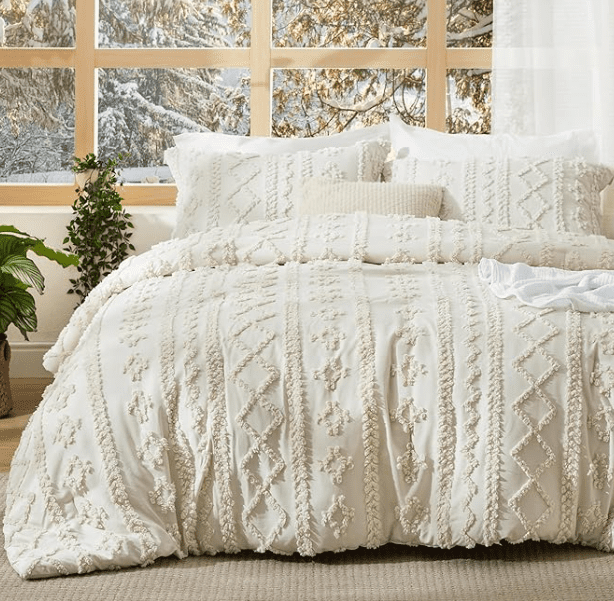 Tufted Boho Comforter Set