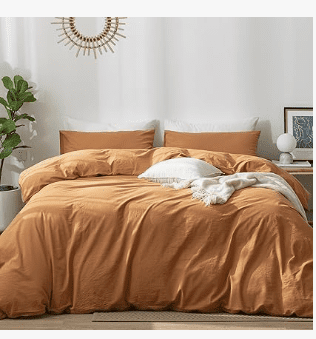 Bedding Duvet Cover Set burnt orange