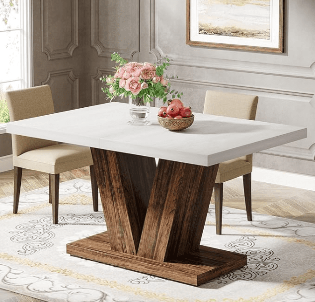 Tribesigns Farmhouse Dining Table