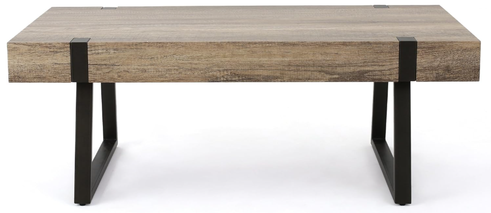 Christopher Knight Home Abitha Faux Wood Coffee Table, Canyon Grey