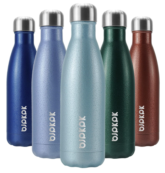 JPKPK Stainless Steel Water Bottle 17oz, Magnetite Turquoise