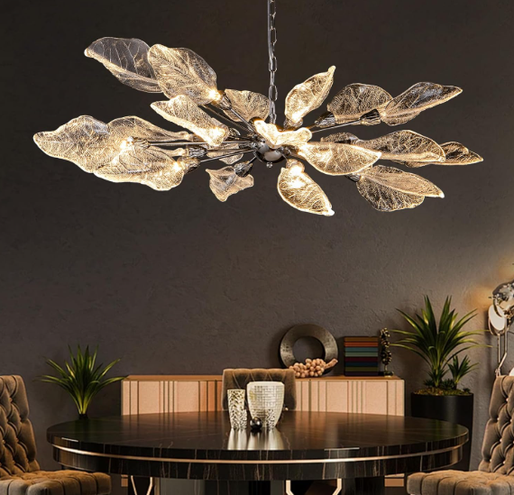 Modern Nickel Sputnik Chandelier