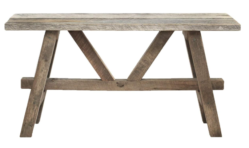 Reclaimed Wood Bench, Farmhouse or Country Style