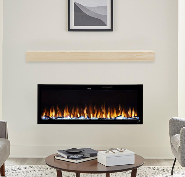 Touchstone Encase Fireplace Mantel - Wall Mounted 60 Inch Floating Shelf