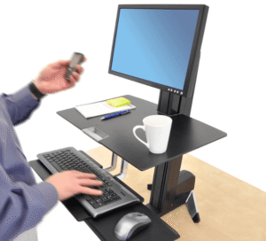 Ergotron workfit s single monitor sit stand worstation
