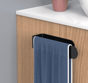 Hand towel holder, self adhesive