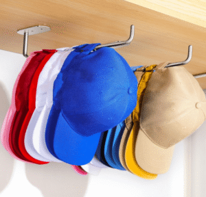 Hat racks, self adhesive or drilled, 2 pack