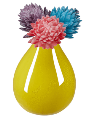 Mini vase including flowers