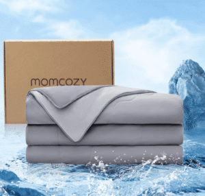 Momcozy cooling comforter for hot sleepers, twin, pregnancy cooling blanket