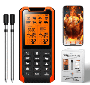 Smart bluetooth meat thermometer, wireless
