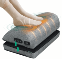 Snailax footrest, heated ergonomic, adjustable height and vibrating massage modes