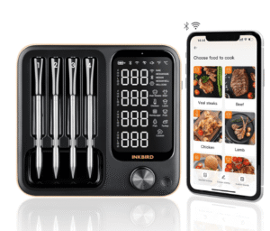 Wireless wifi meat thermometer with 4 probes