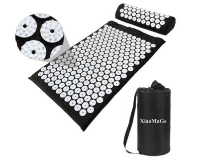 Accupressure mat, pillow and bag