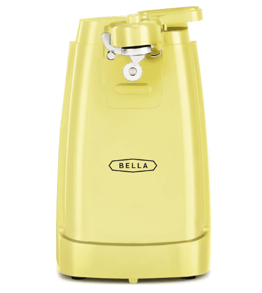 Bella electric can, bottle opener and knife sharpener