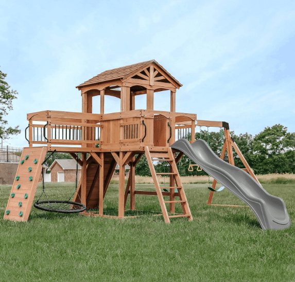 Backyard cedar wood set