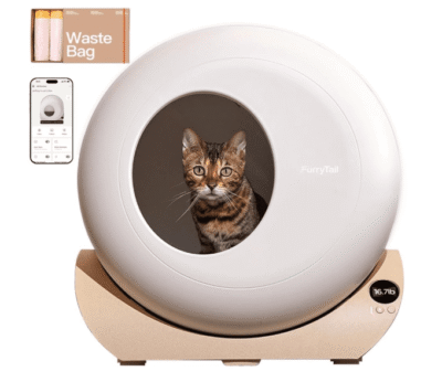 Furrytail self cleaning litter box with app