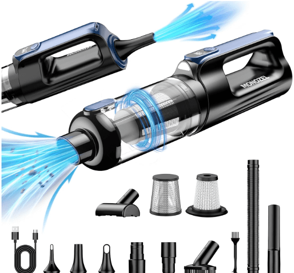 Monozel portable car vacuum, cordless