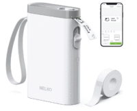 Nelko bluetooth, label maker with tape, wireless