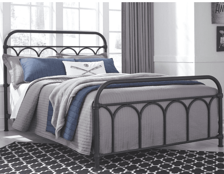Signature design by ashley nashburg industrial metal bed, full