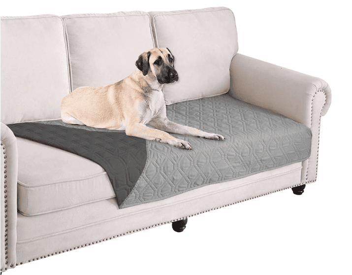 Waterproof dog bed blanket, reversible