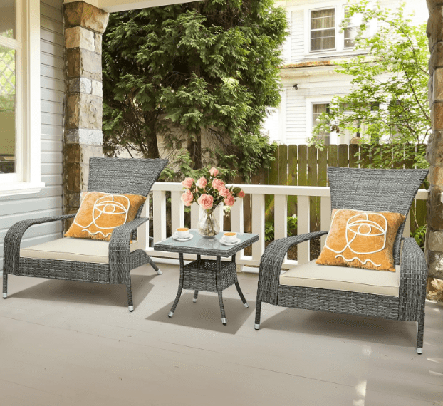 This $180 Amazon 3-Piece Bistro Set is Perfect for Small Front Porches