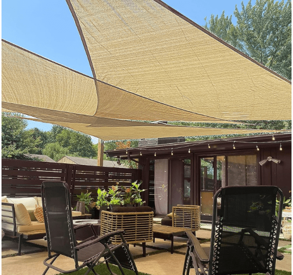 Love story triangle sun shade