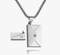 I love you letter necklace