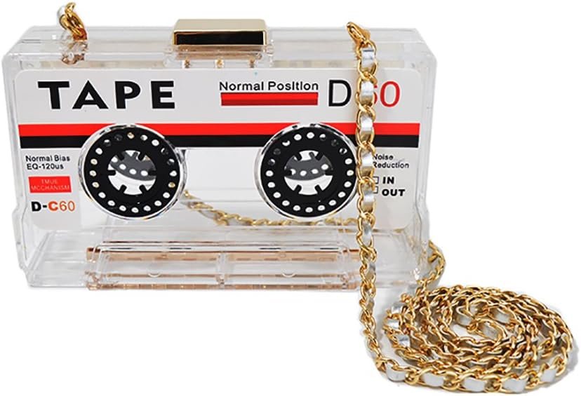 Retro tape shaped shoulder crossbody bag