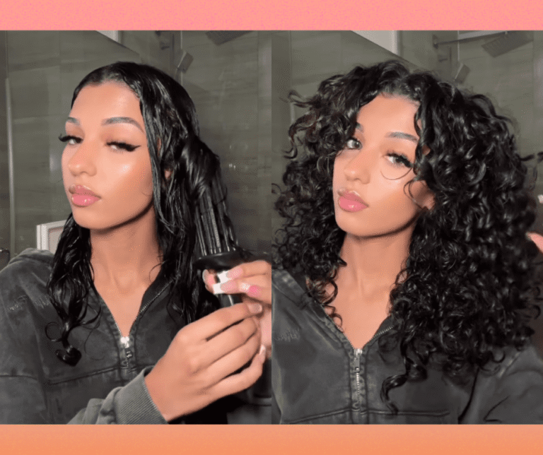 Curly hair