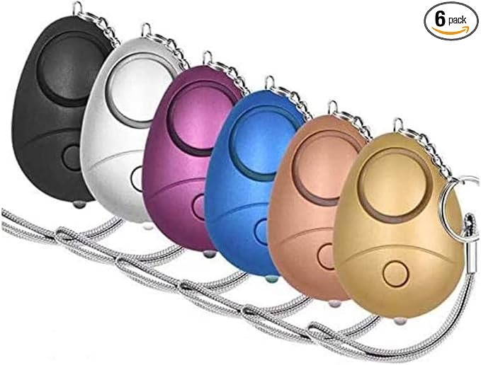 Personal alarm keychain