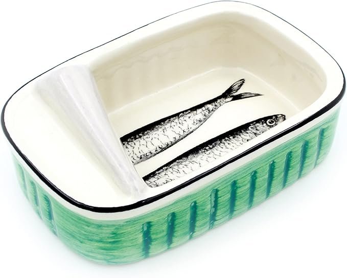 Sardines cearmic handpainted dish