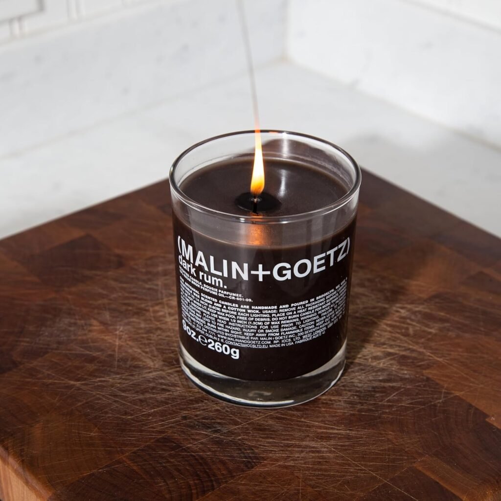 Candle dark rum