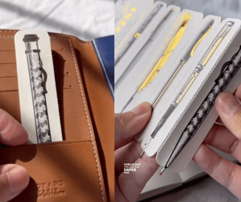 Flat paper pen
