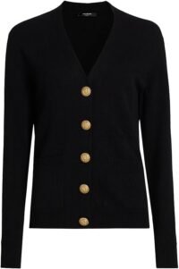 Balmain loose cashmere wool cardigan