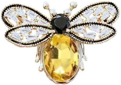Crystal bee broch