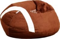 Football plush bean bag chair, child sized