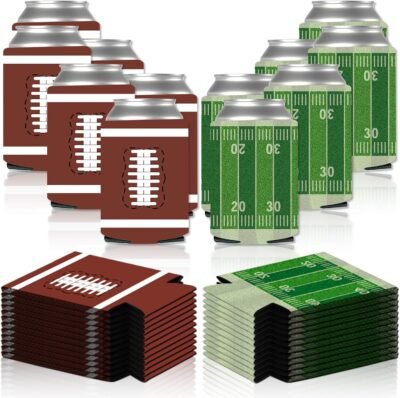 Football party can sleeves, reusable, collapsible