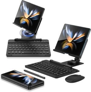 Galaxy z rotating tablet stand, keyboard, mouse