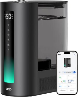 Humidifier smart warm & cool mist, with humiditiy sensor