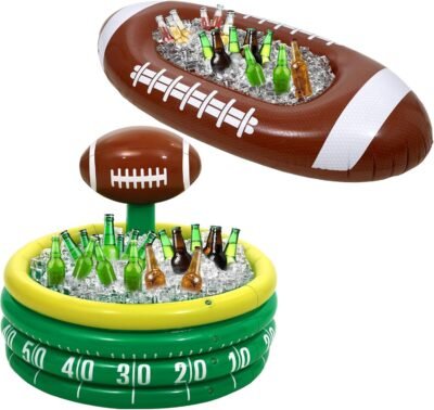 Inflatable football cooler