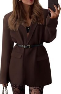 Oversized blazer chocolate
