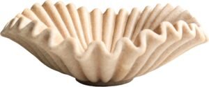 Scalloped pedestal bowl