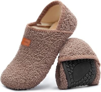 Slippers for men and women, (and travel yoga)