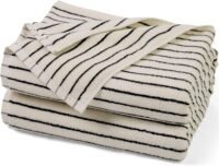 Striped Bath Towel, Quick Dry, Set of 2 Striped bath towel, quick dry, set of 2